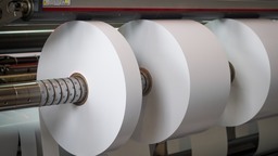 Heavy paper roll handling equipment