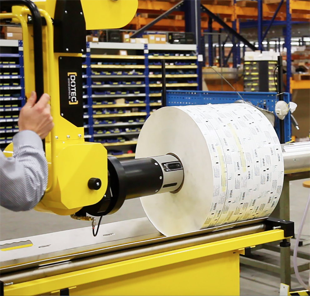Roll handling solutions for Label & narrow web